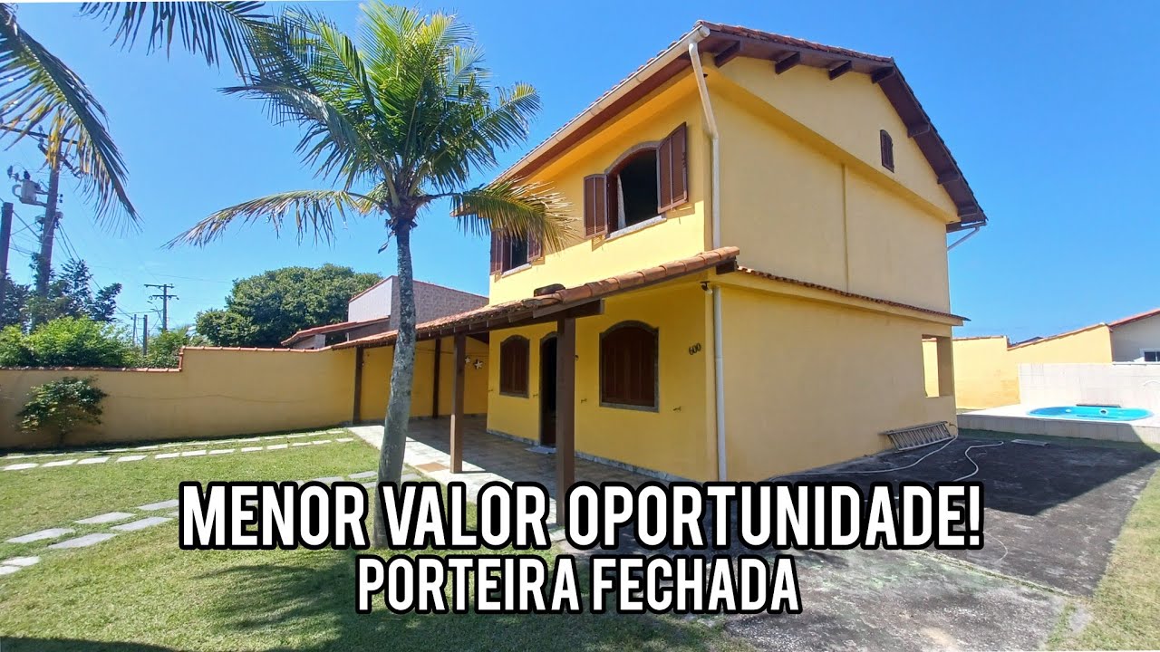 (VENDIDO) GRANDE OPORTUNIDADE CASA À VENDA EM ARARUAMA PRAIA SECA MUITO BARATO COM PORTEIRA FECHADA!