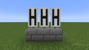How To Make Letter H Banner In Minecraft | Minecraft Alphabets Banner