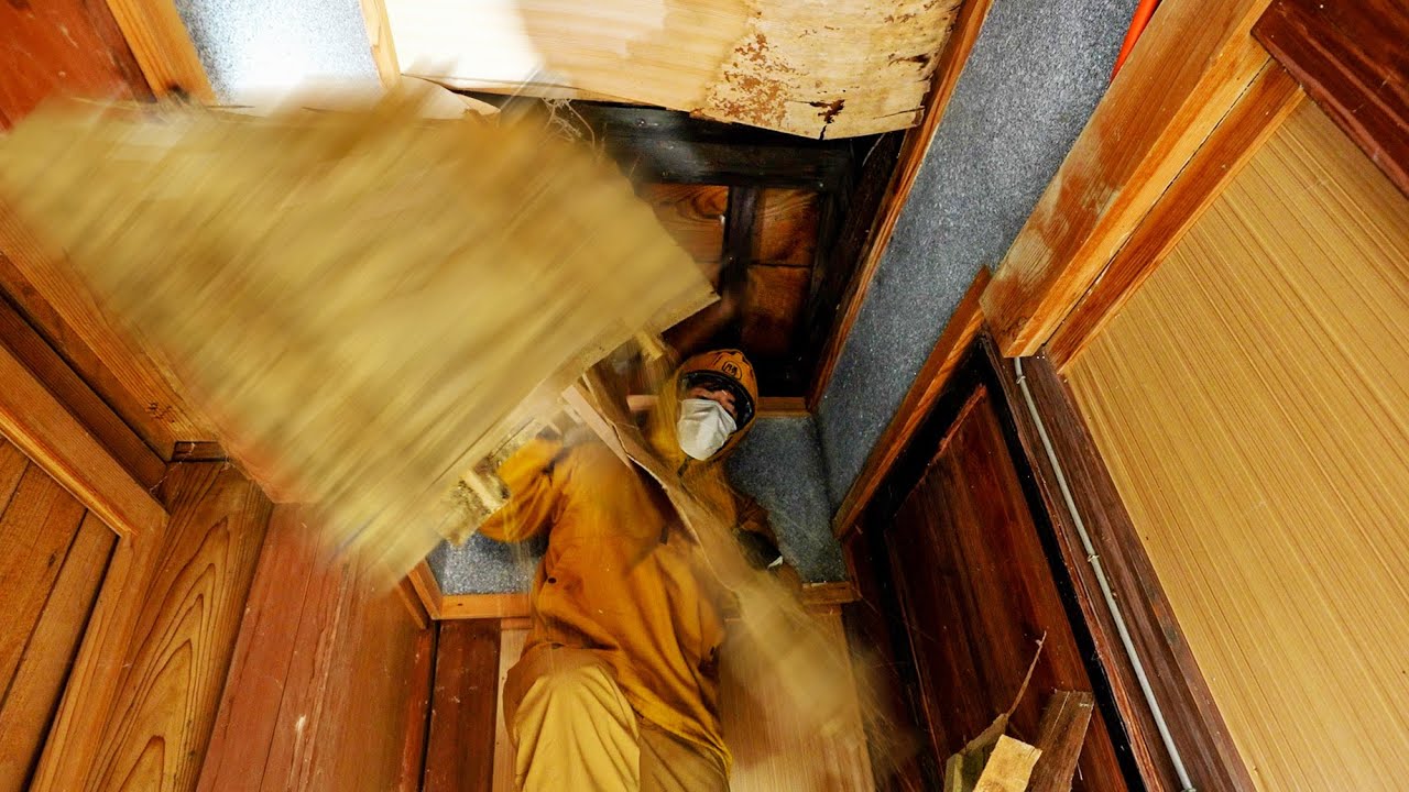 We tried dismantling an old house by hand - YouTube