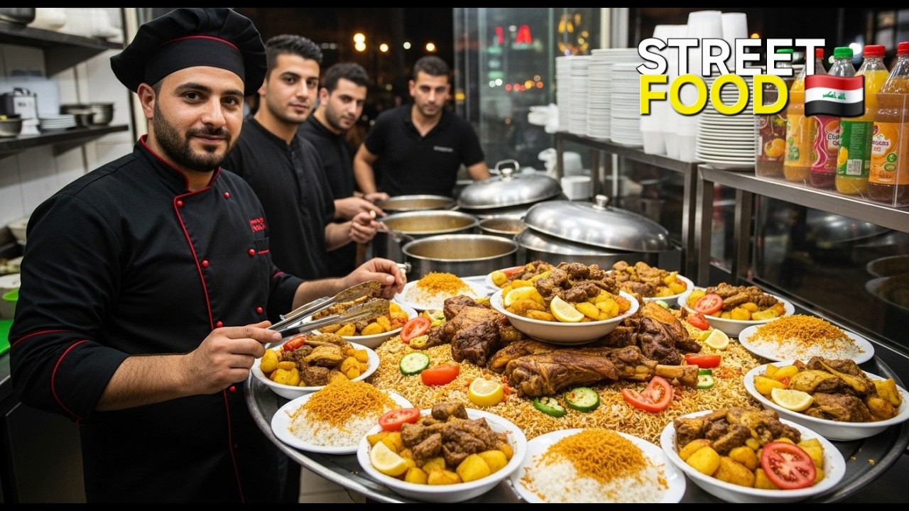 Уличная еда в Ираке | Видео с зарубежной уличной едой | Самая красивая еда в мире