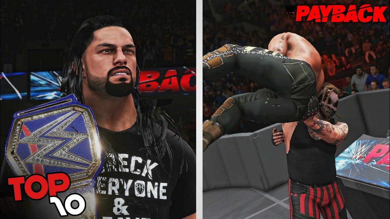 WWE 2K20 Payback 2020 Top 10 Moments!!! (Recreation) YouTube