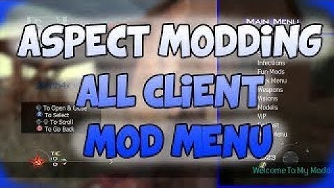 MW2 TU8 [JTAG/RGH]ASPECT MODDING ALL CLIENT MOD MENU !