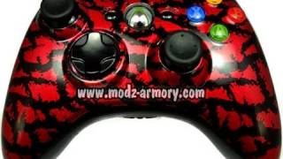 Red Tiger (Metallic) Xbox 360 Controller