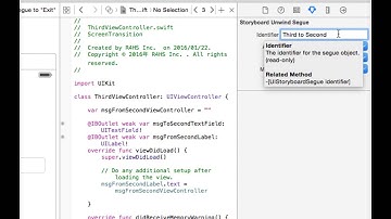 [Silent iOS 005-08] Returning a parameter to the source ViewController with an Unwind Segue