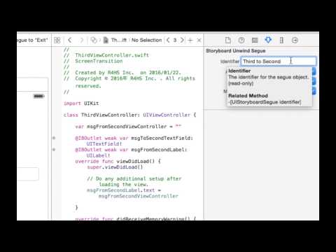 [Silent iOS 005-08] Returning a parameter to the source ViewController with an Unwind Segue