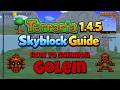 Terraria 1.4.5 Skyblock Guide / How to Summon Golem