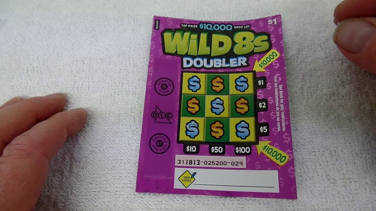 OLG $1.00 Wild 8s Scratch Ticket. Mrs The Scratch guy scratches this one!