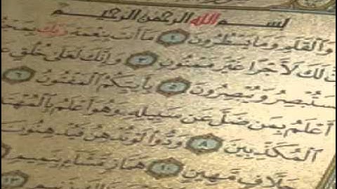 سورة القلم تلاوة بصوت الشيخ خالد الوصابي  سورة القلم