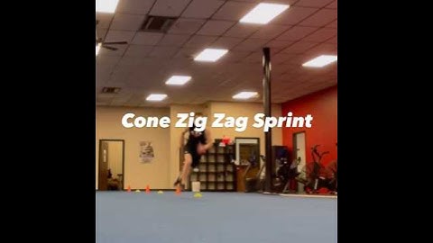 Cone Zig Zag Sprint #trainlikethepros