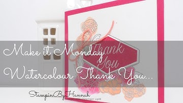 Make It Monday | Watercolour with Accented Blooms from Stampin Up
