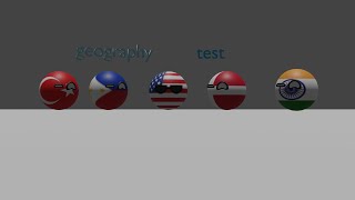 Geography Test 1 3D Countrball Animation