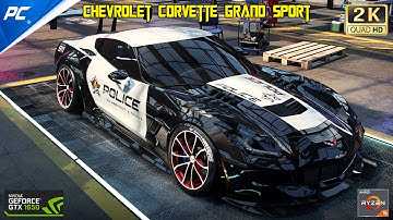 Chevrolet Corvette Grand Sport best POLICE Car Custom Build - Need For Speed  Heat