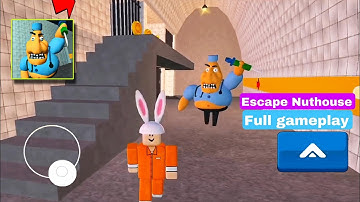 Escape Nuthouse from Barry - Escape Obby Full Gameplay Walkthrough (Android/iOS)