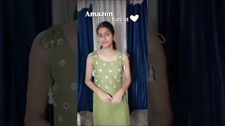 Budget Friendly Amazon Kurti Set Review &amp; Try-On | Olive Green Kurti #shorts #viral #ootd