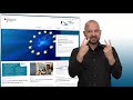 Die OZG-Webseite erklärt in Gebärdensprache