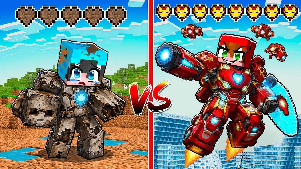 Evolución de IRON MAN POBRE a IRON MAN RICO en Minecraft!
