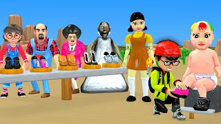 Scary Teacher 3D vs Squid Game Choose Shoes For Your Baby Squid  Nice or Error 5 Times Challenge