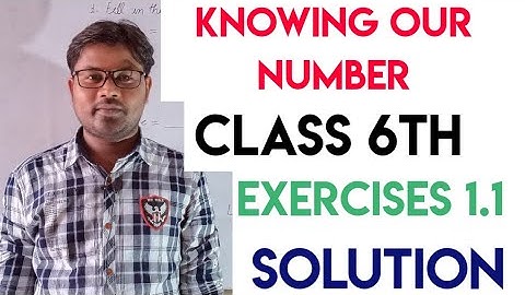 Class 6th Maths Chapter 1 | Knowing Our Numbers Solution  | NCERT Of Class 6th Maths | NCERT MATH