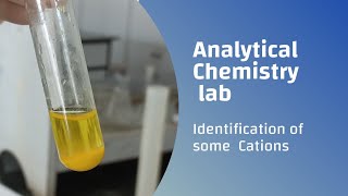 Analytical Chemistry Laboratory


Identification of some Cations
(Pb , Cu,Al, Ni ,Co ,Fe)