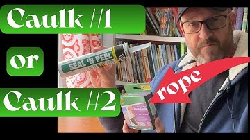 Rope Caulk or Rubberized Sealant (Duck Rope Caulk or DAP Seal n Peel)