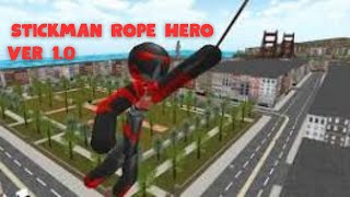 Stickman Rope Hero Version 1.0 Gameplay screenshot 2