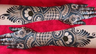 Beautiful kashmiri Bridal Mehendi Design ll  Bridal Mehndi Design For Back ll Arabic Bridal design l