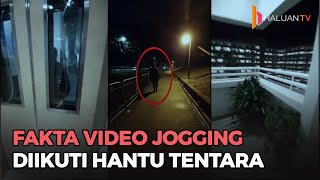 Viral Video Wanita Jogging di Malam Hari Diikuti Hantu Tentara, Ini Faktanya!