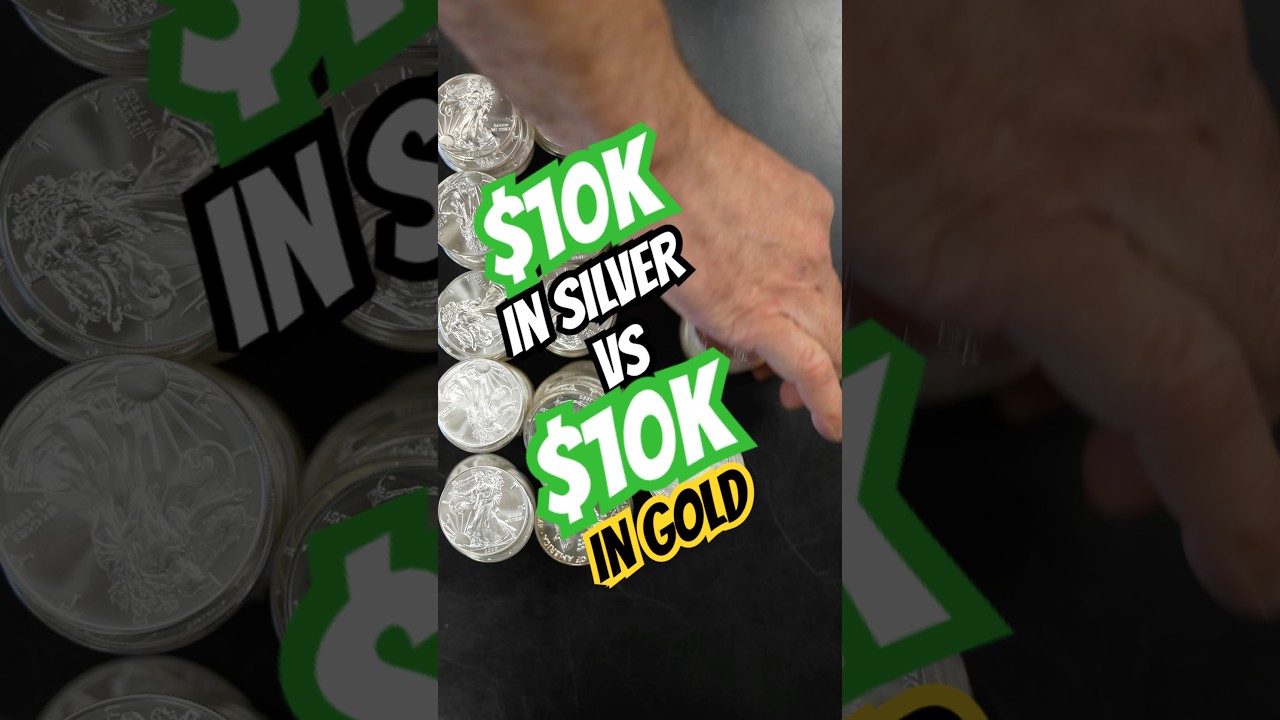 $10K IN SILVER VS $10K IN GOLD😳👀#silver #gold #wealth
