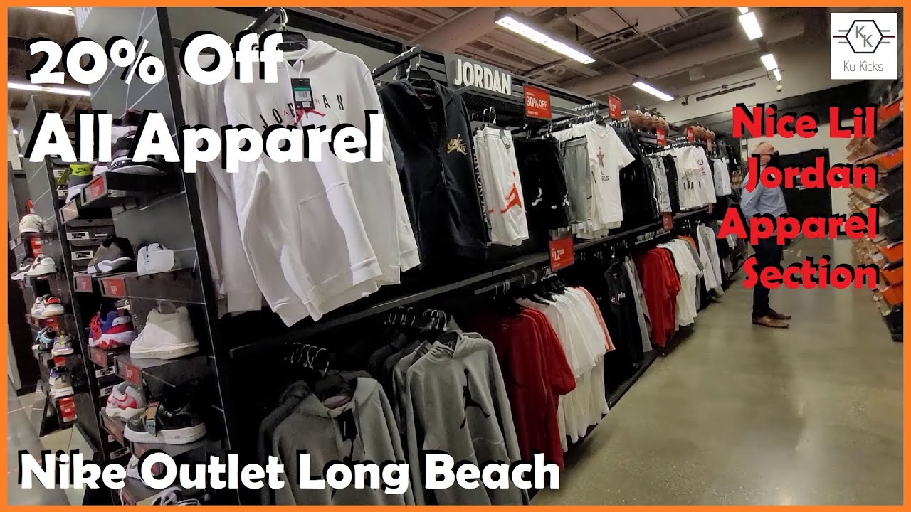 Rode datum overdrijving erosie 20% off All Apparel @ Nike Outlet Long Beach. Sneaker Shopping Vlog -  YouTube