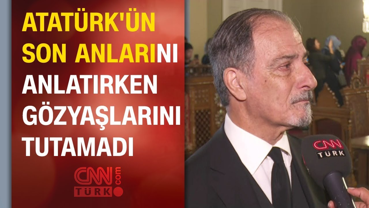 Dolmabahçe Sarayı'nda Atatürk'ün son anlarını anlatırken gözyaşlarını tutamadı
