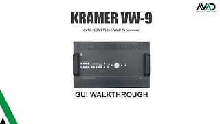 Kramer VW-9 Video Wall Processor - Overview and GUI walkthrough - BONUS: In my best American accent