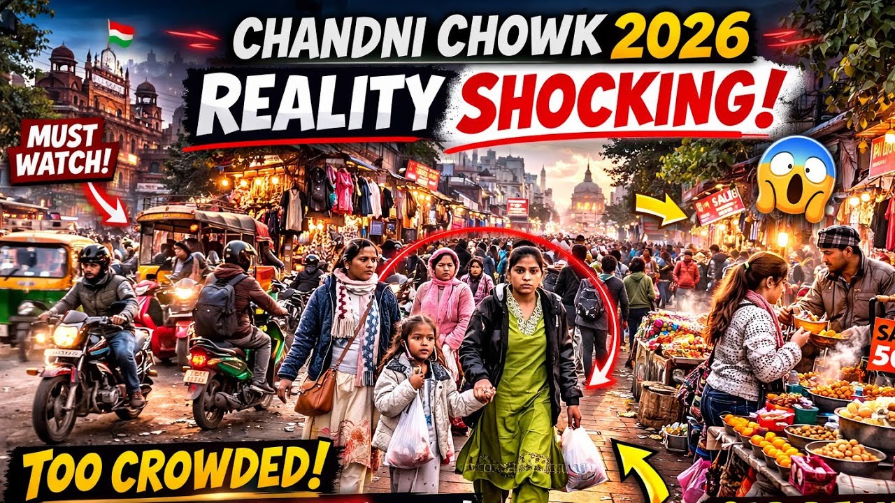 Walking in Delhi 2026 | Chandni Chowk Market Full Walk Through | Chandni Chowk Today Video