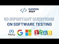 Top 50 Software Testing Interview Questions for SDET/QA Roles