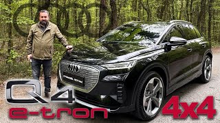 Çok Sessiz ve Aşırı Güçlü Audi Q4 e-tron 4x4 Detaylı İnceleme , Teknoloji ve Sürüş Deneyimi