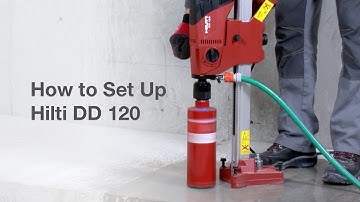 How to Set Up Hilti DD 120 for Wet Diamond Drilling
