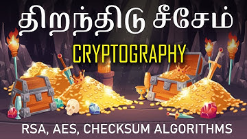 Understand the basics of cryptography techniques RSA, AES, DES, HASH & CHECKSUM in Tamil #security