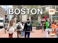 Walking in boston downtown 4k  boston tour 4k  boston massachusetts walking tour travelusa78