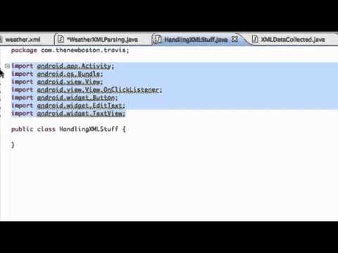 Android Application Development Tutorial   154   Setting up XML Parsing Project
