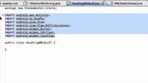 Android Application Development Tutorial   154   Setting up XML Parsing Project