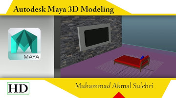 autodesk maya interior modeling timelapse