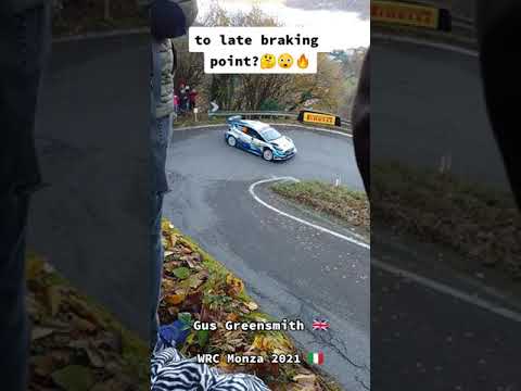 Gus Greensmith on the Limit at this U turn#shorts #drift #fiesta #motor #race #rally #wrc