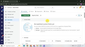 How To Delete Custom Fields In Pipedrive
