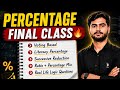 Percentage Final Class 🔥 | SSC Level Mixed PYQ &amp; Practice Questions 🤯 Maths By Rana Sir #ssc #police