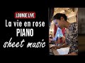 La Vie en Rose Piano with Sheet Music by Sangah Noona