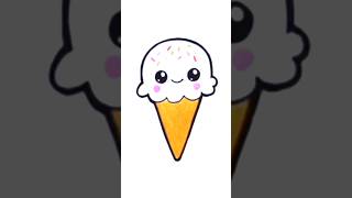 Cute Ice-cream drawing step by step | Ice-cream ||