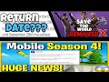 Fortnite Mobile Update News *Extremely Important* Plus Return Date and Samsung Devices Take OFF!?