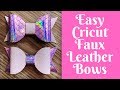 Everyday Crafting: Easy Cricut Faux Leather Bows