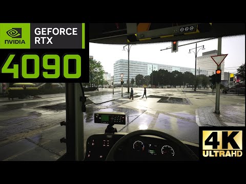 this actually unreal engine 5 bus driving simulator | RTX 4090 24GB | RTX on | look realistic