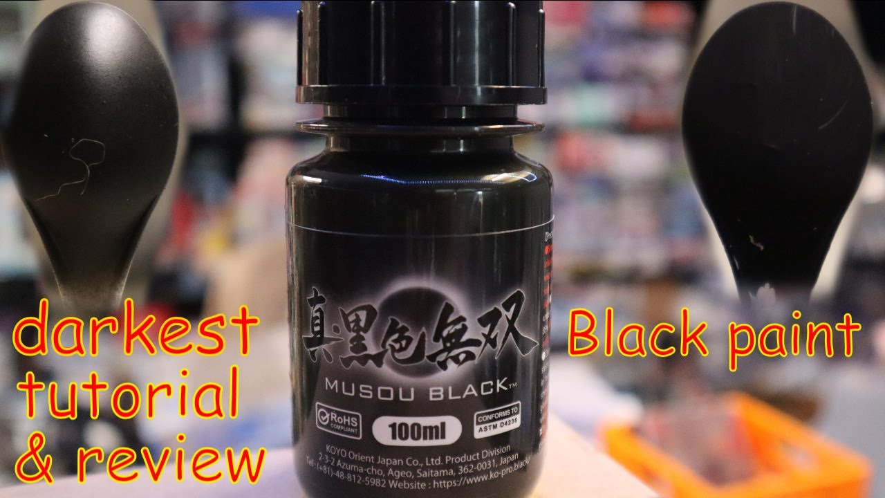 Musou Black paint review 無双ブラック 