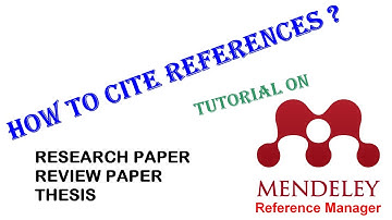 Mendeley Reference Manage : Tutorial